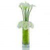 Real touch white calla lily and hydrangea flower arrangement