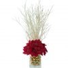 Red-&-gold-Christmas-centerpiece