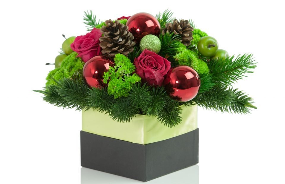 Christmas flower box