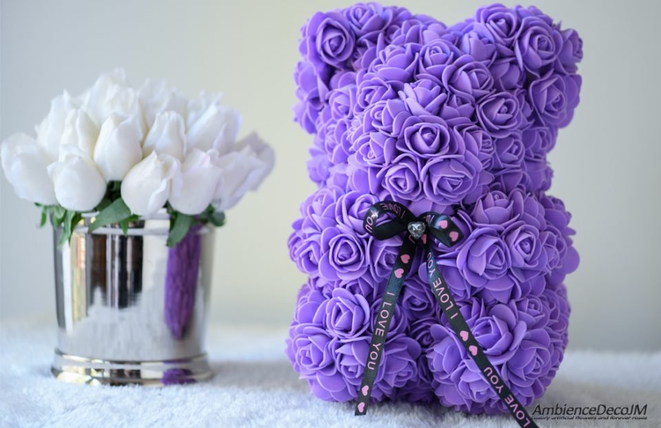 flower bear purple