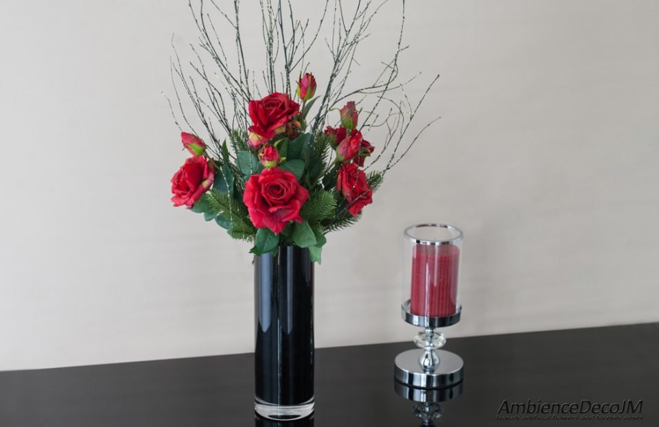 Christmas rose arrangement