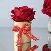 single boxed velvet rose