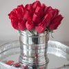 Real touch flower arrangement in vase
