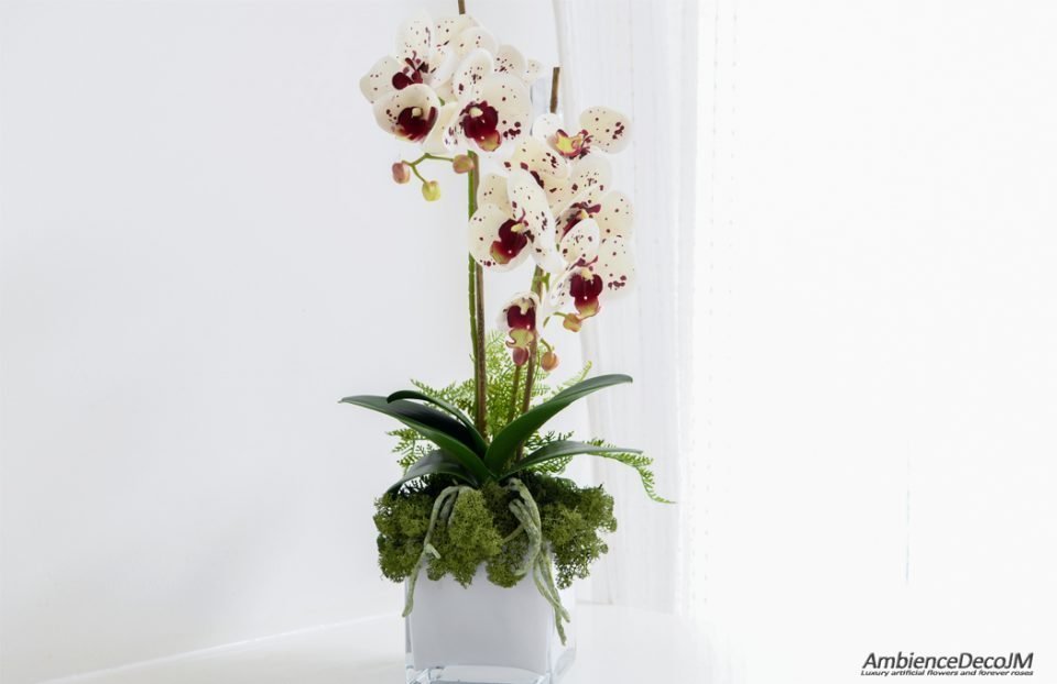Artificial orchid centerpiece